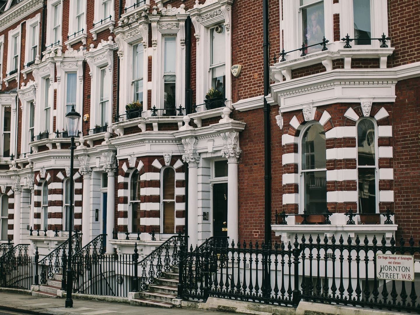 Red-brick Victorian terraces in West Hampstead